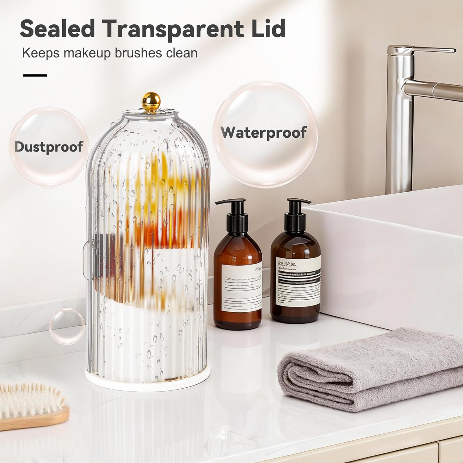 Pivot Clear Brush Organizer