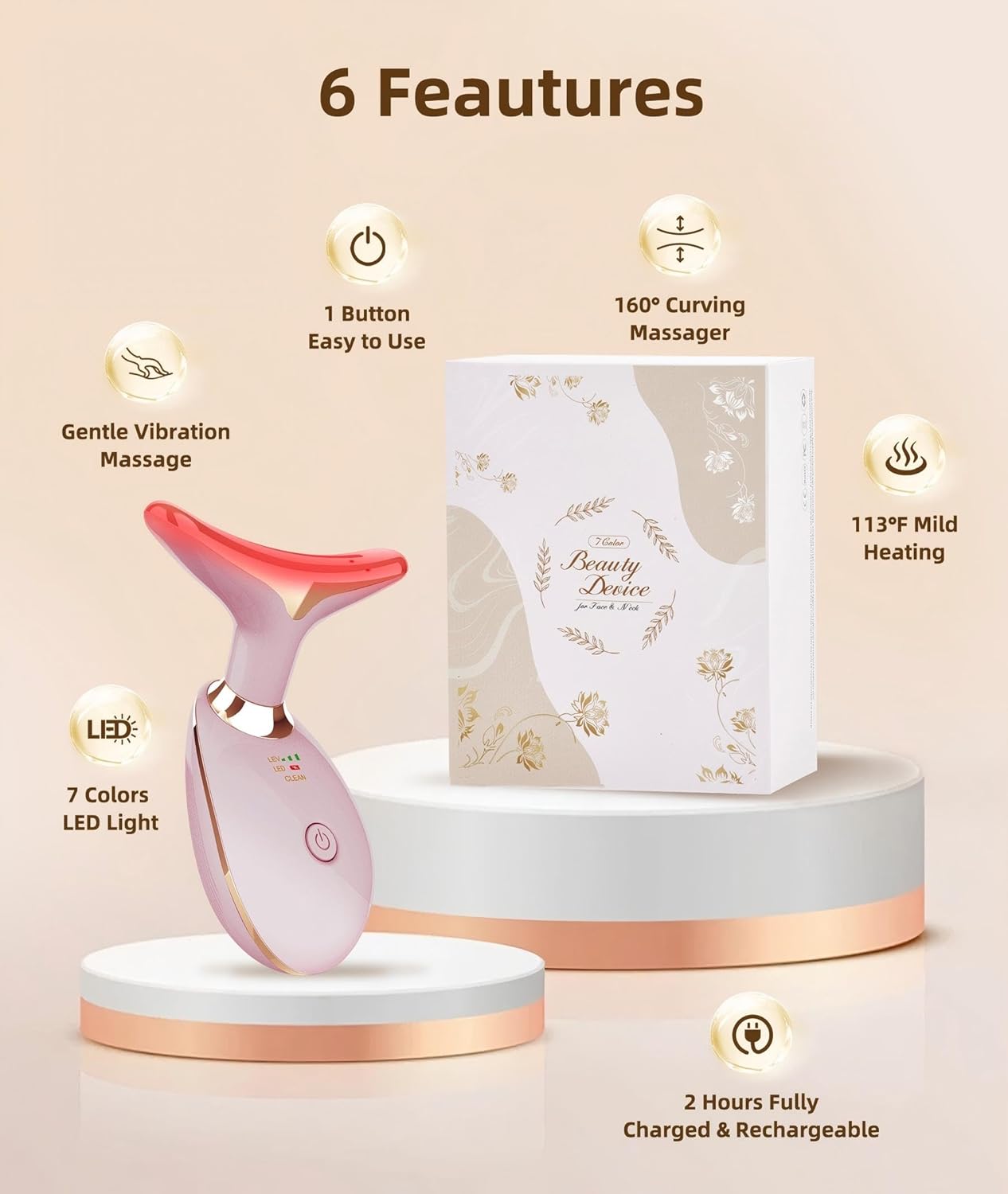 GlowLift Pro Red Light Massager