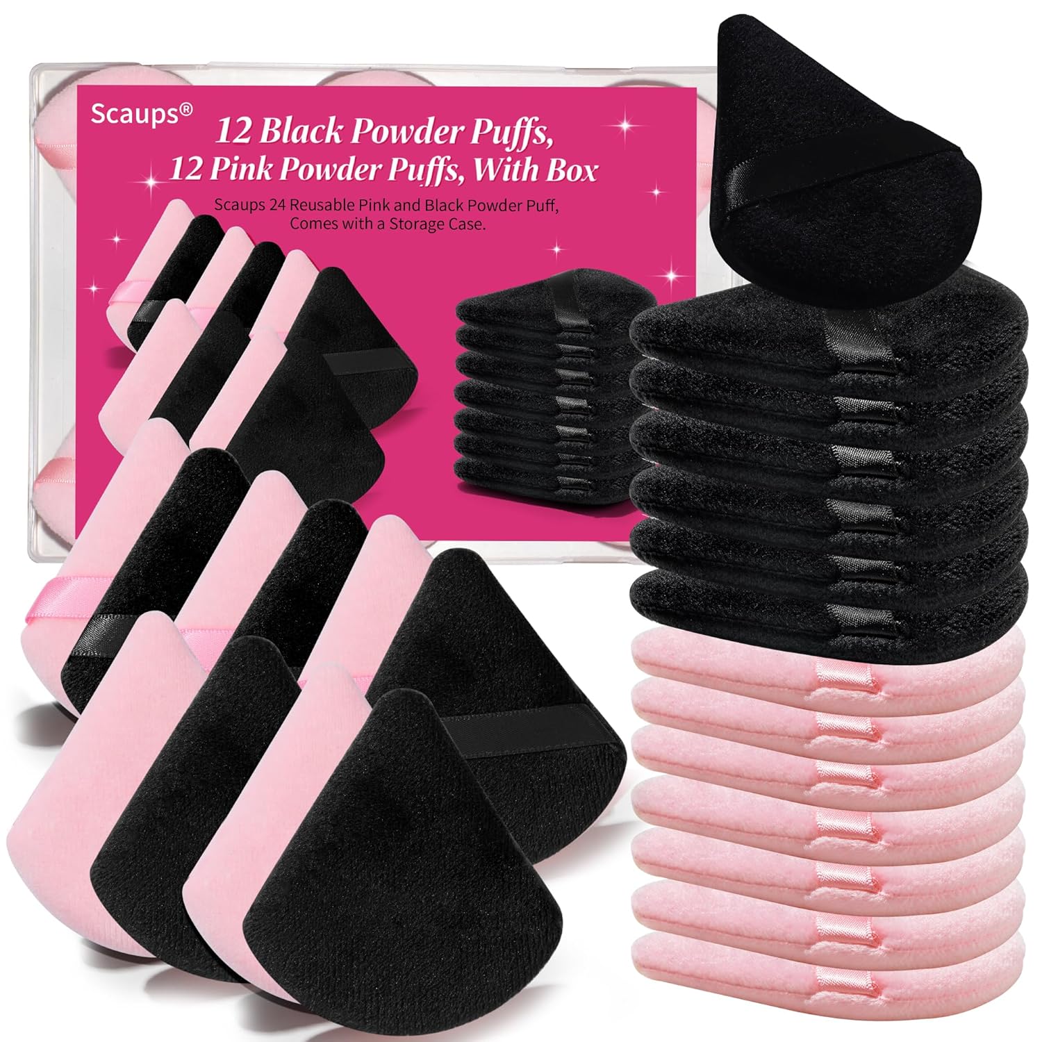 Precision Triangle Powder Puff Set